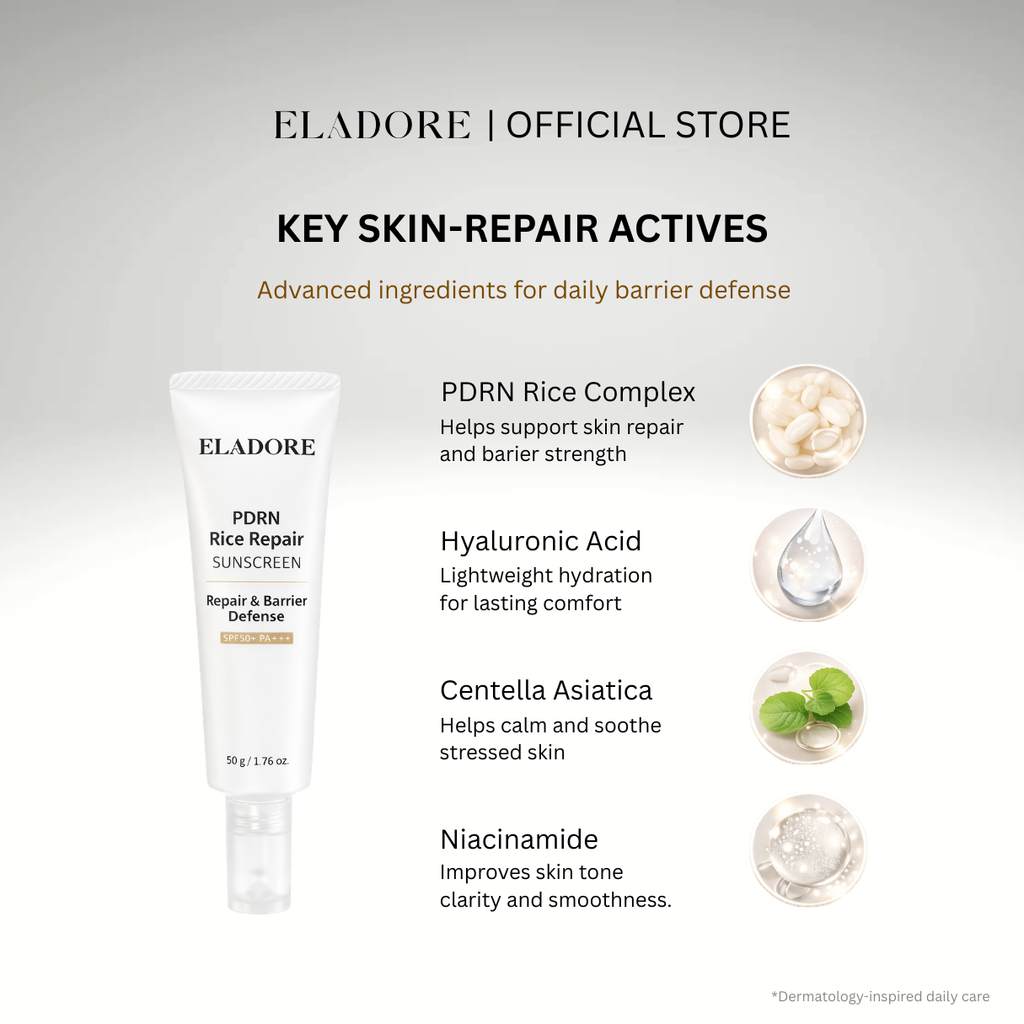 ELADORE PDRN Rice Repair Sunscreen SPF50+ PA++++
