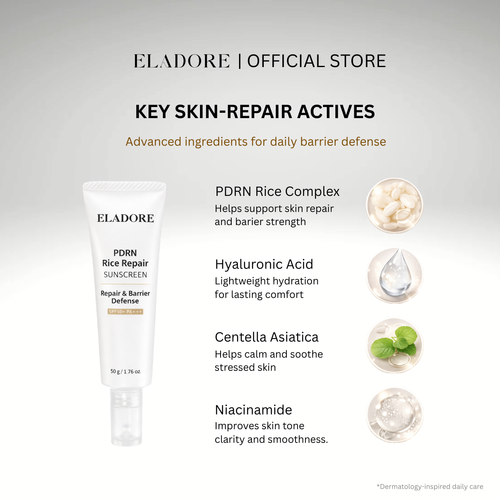 ELADORE PDRN Rice Repair Sunscreen SPF50+ PA++++